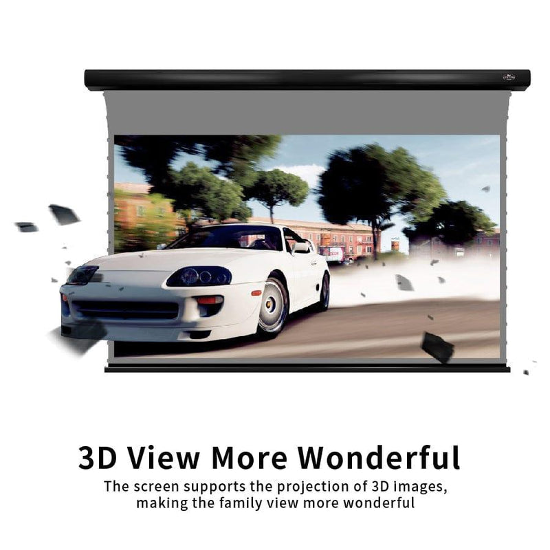 VIVIDSTORM 3D ALR Slimline Motorized Tension Obsidian Long Throw Projector Screen High Gain