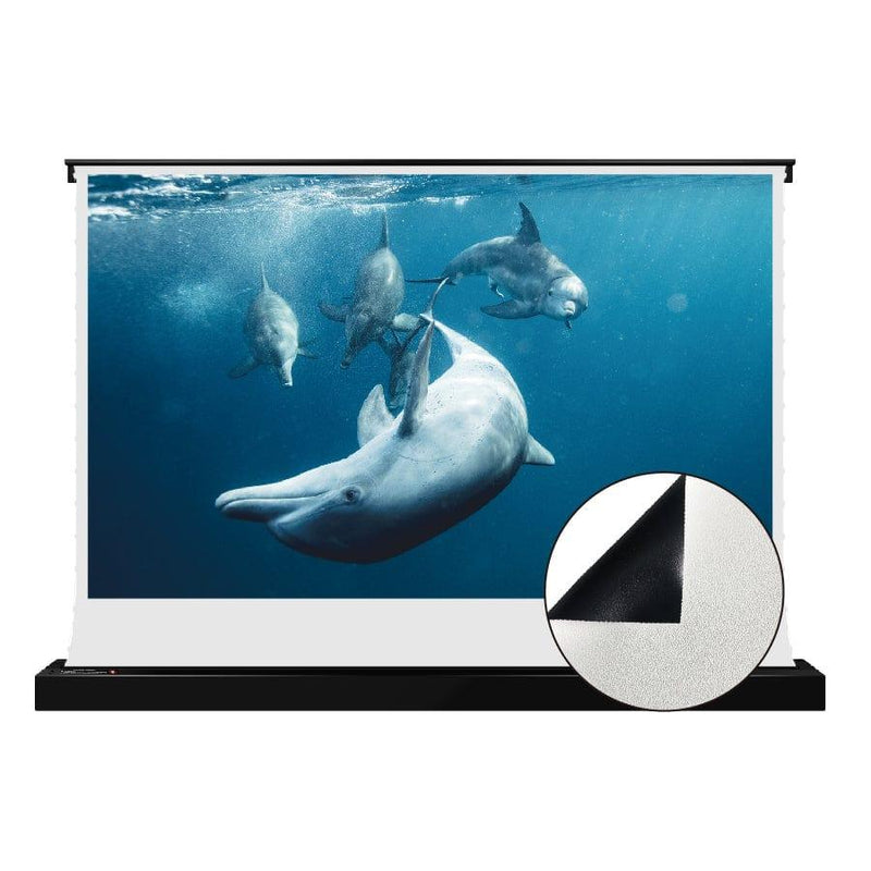 VIVIDSTORM S White Cinema Motorized Tension Floor Rising Projector Screen