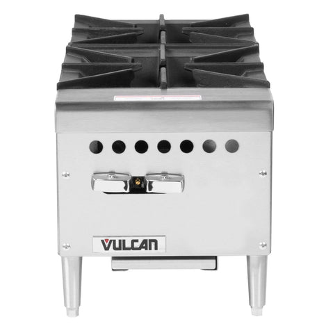 Vulcan Restaurant Series Liquid Propane 12” Countertop 2-Burner Hot Plate - 50,000 BTU - VCRH12