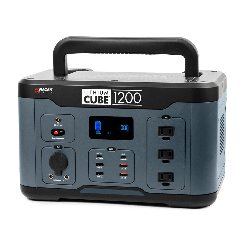 Wagan Tech Lithium Cube 1200 Portable Power Station - EL8836