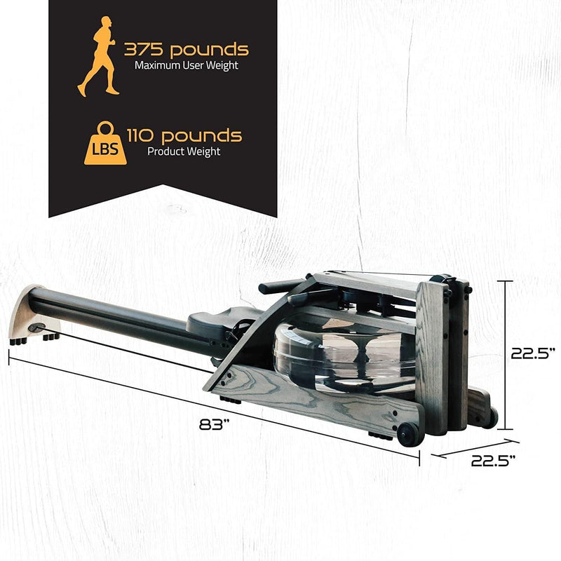 WaterRower Driftwood A1 Studio Rowing Machine