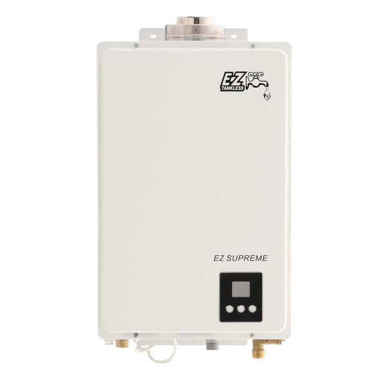 EZ Tankless Indoor Supreme on Demand 8.2 GPM 165000 BTU Liquid Propane Tankless Water Heater with Direct Vent Flue Pipe Kit New EZSUPLPG