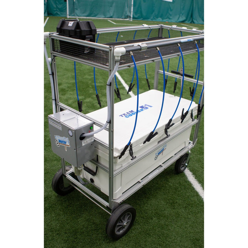 Wheelin Water Team Cooler 51 51 Gallon Cooler Water Hydration Cart - WTM51-16