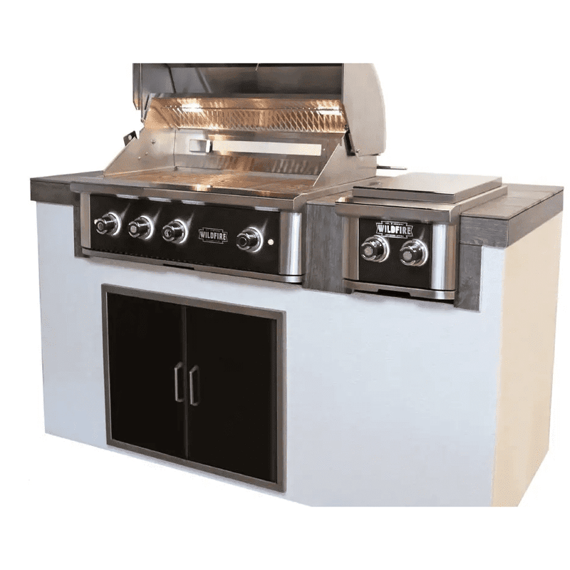 Wildfire Grill Island Display with 36" Ranch PRO Built-In Gas Grill - NG - Backyard Provider