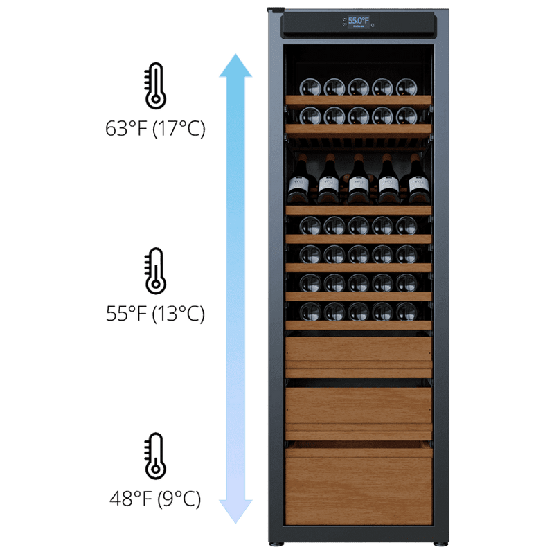 Wine Guardian Luxury Enoteca Style Multi Zone Wine Coolers - 99H0412-04