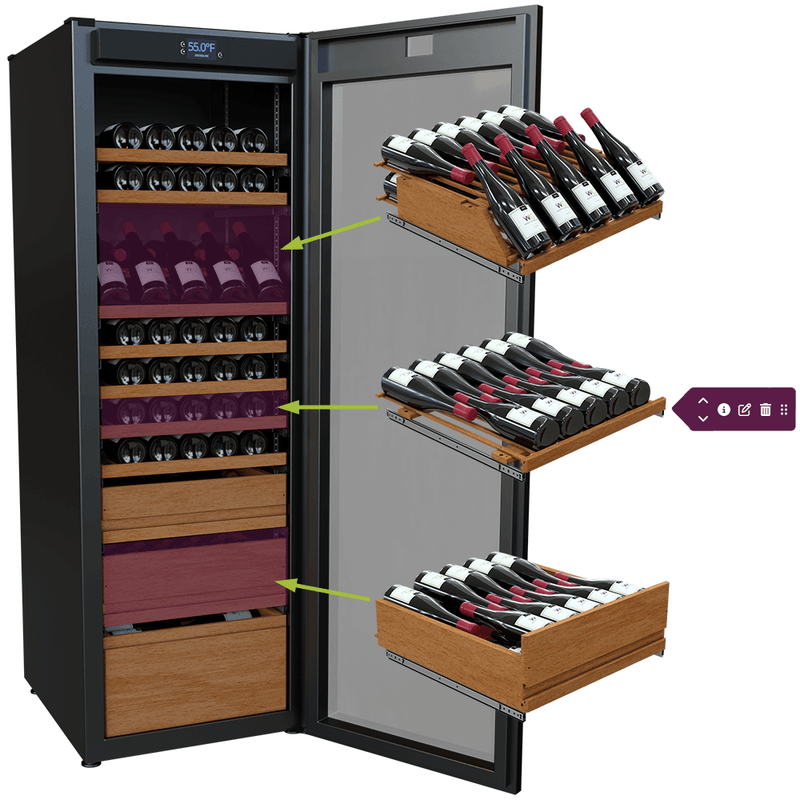 Wine Guardian Luxury Connoisseur Style Single Zone Wine Coolers - 99H0411-03