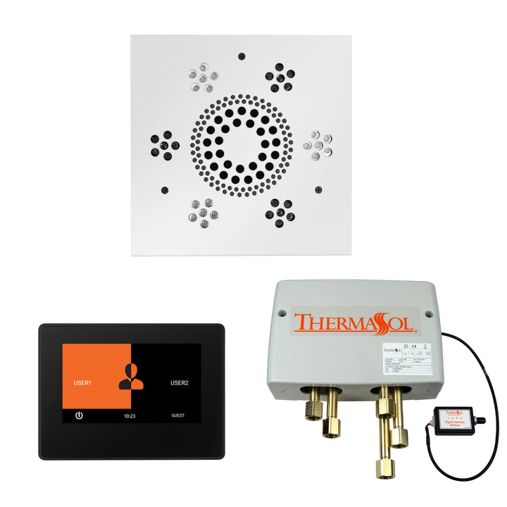 Smart Shower Kit | Waterproof 10" Device | The "Wellness Shower Package" by ThermaSol w/ ThermaTouch - WSP10S-AB