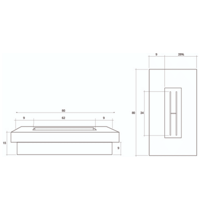 Prism Hardscapes Elevate Fire Table with Free Cover - Ph-485-Ng