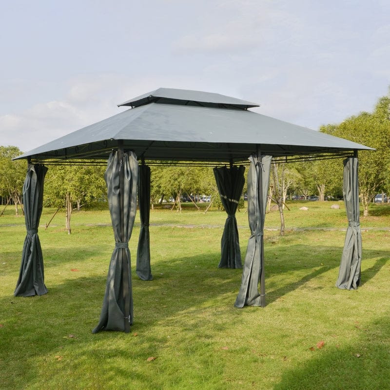 Outsunny 10' x 13' Outdoor Soft Top Gazebo - 84C-099GY