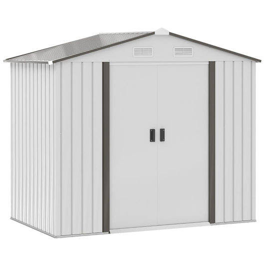 Outsunny 7' x 4' Steel Storage Shed Organizer - 845-030WT