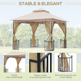 Outsunny 10' x 10' Outdoor Gazebo Canopy - 84C-005V01