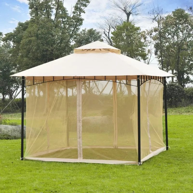 Outsunny 10' x 10' Steel Outdoor Patio Gazebo Canopy - 84C-010