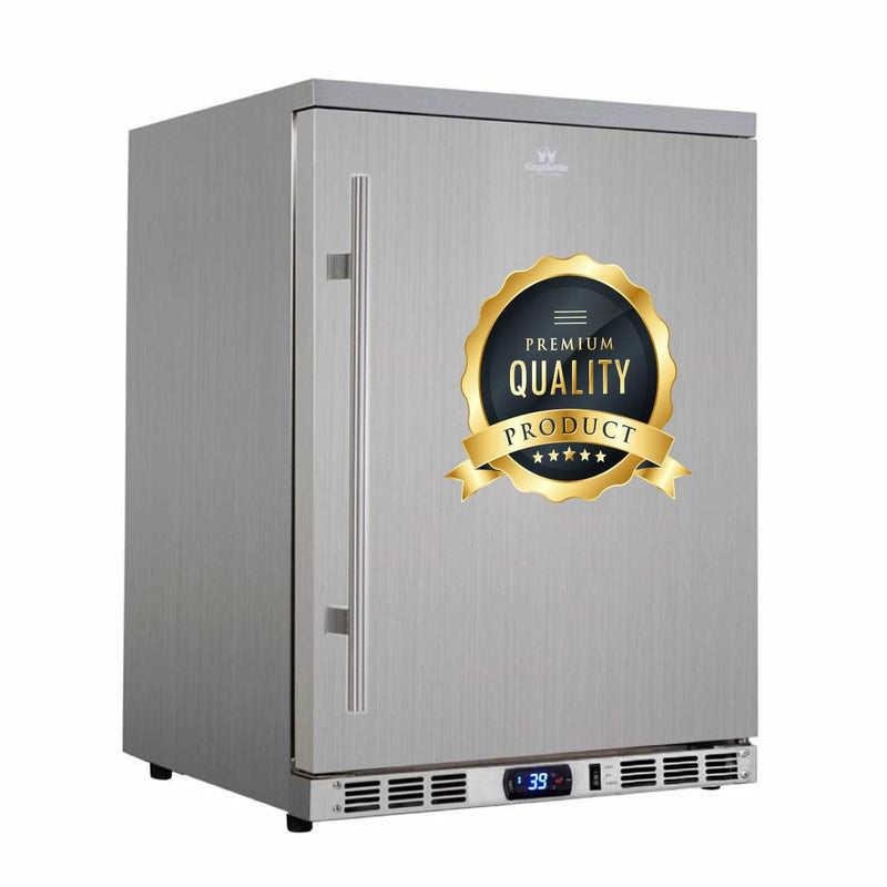 Kings Bottle 24'' Outdoor Beer Fridge Cooler Stainless Steel - KBU55ASD - Luxy Appliance