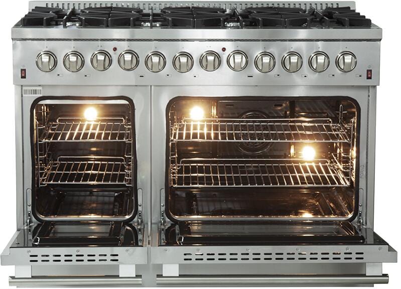 Forno Appliance Package - 48 Inch Dual Fuel Range, Dishwasher, 60 Inch Refrigerator, AP-FFSGS6156-48-5 - Luxy Appliance