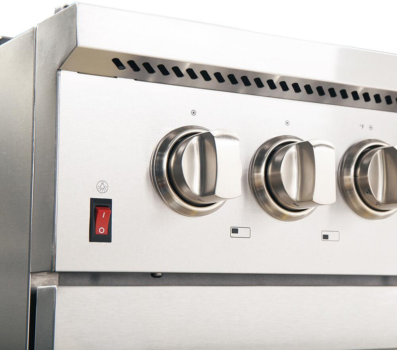 Forno 48 Inch Galiano Gas Burner and Electric Oven Range in Stainless Steel with 8 Italian Burners, FFSGS6156-48 - Luxy Appliance