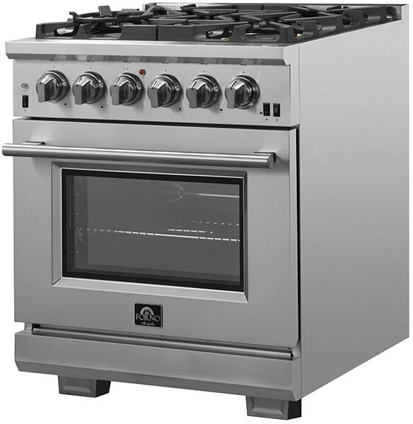 Forno 30″ Pro Series Capriasca Gas Burner / Gas Oven in Stainless Steel 5 Italian Burners, FFSGS6260-30 - Luxy Appliance