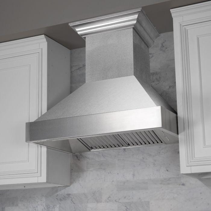 ZLINE 48 in. DuraSnow® Stainless Steel Range Hood with DuraSnow® Shell, 8654SN-48 - Luxy Appliance