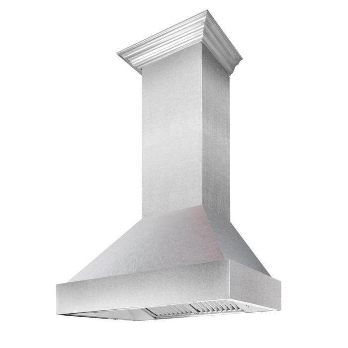 ZLINE 48 in. DuraSnow® Stainless Steel Range Hood with DuraSnow® Shell, 8654SN-48 - Luxy Appliance