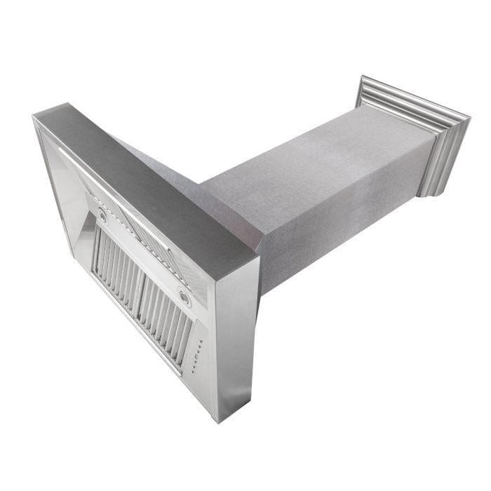 ZLINE 48 in. DuraSnow® Stainless Steel Range Hood with DuraSnow® Shell, 8654SN-48 - Luxy Appliance