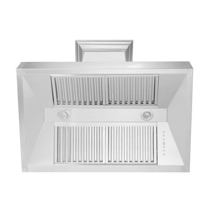 ZLINE 48 in. DuraSnow® Stainless Steel Range Hood with DuraSnow® Shell, 8654SN-48 - Luxy Appliance