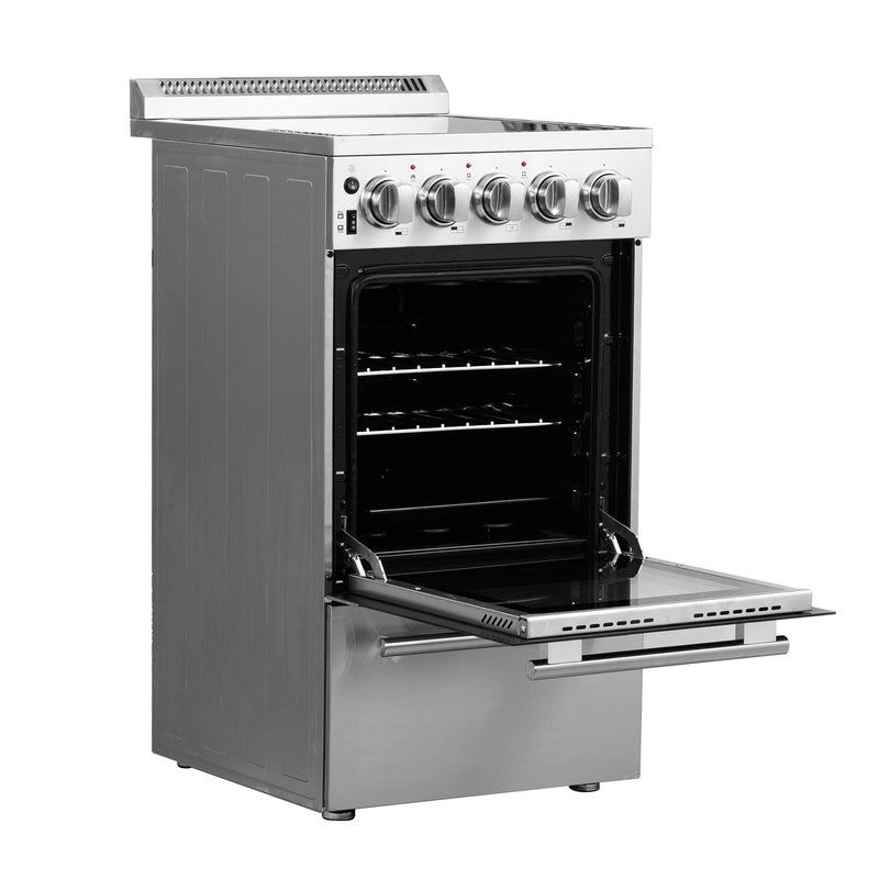 Forno 20″ Domiziano Electric Range • 4 Element Burners • FFSEL6052-20 - Luxy Appliance