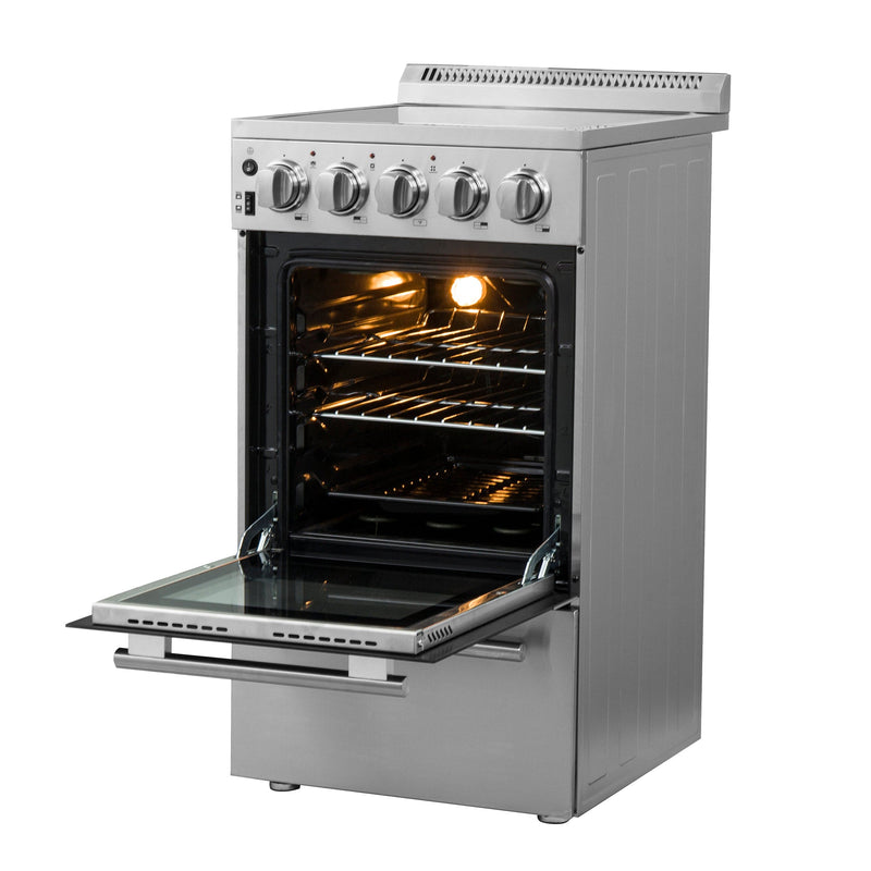 Forno 20″ Domiziano Electric Range • 4 Element Burners • FFSEL6052-20 - Luxy Appliance