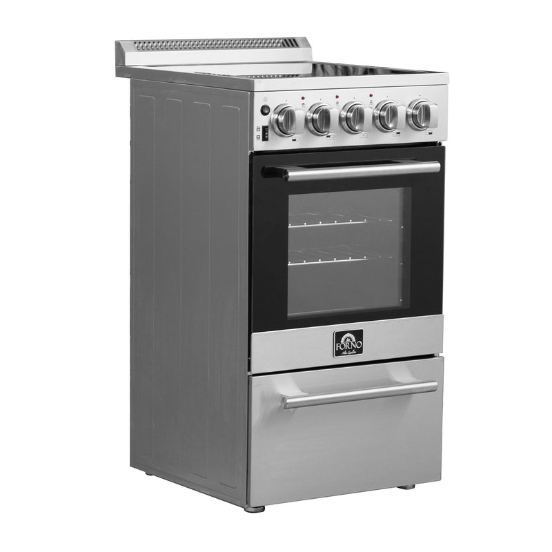 Forno 20″ Domiziano Electric Range • 4 Element Burners • FFSEL6052-20 - Luxy Appliance