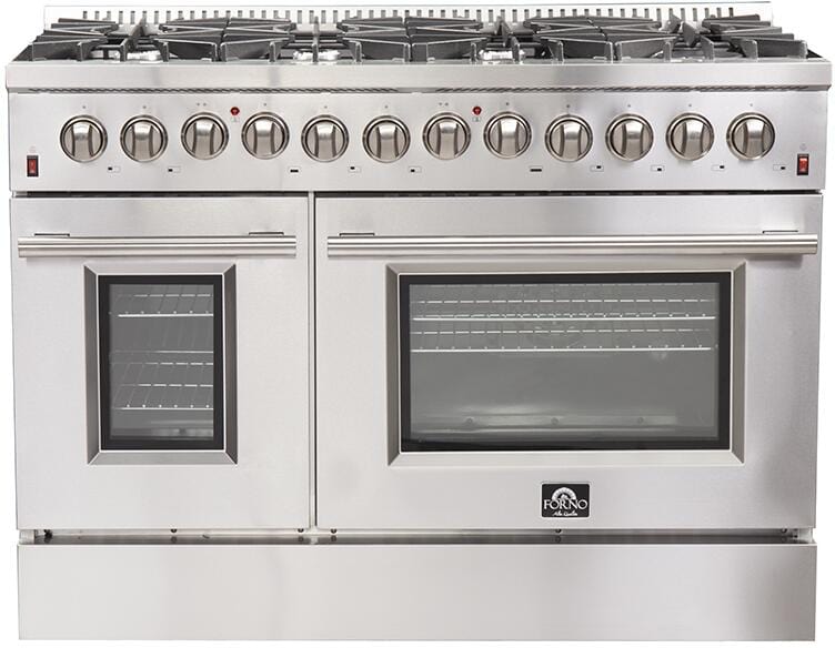 Forno Appliance Package - 48 Inch Dual Fuel Range, Dishwasher, 60 Inch Refrigerator, AP-FFSGS6156-48-5 - Luxy Appliance