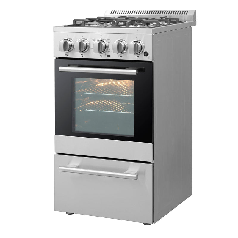 Forno 20″ Chioano Gas Range • 4 Sealed Burners • FFSGS6265-20 - Luxy Appliance
