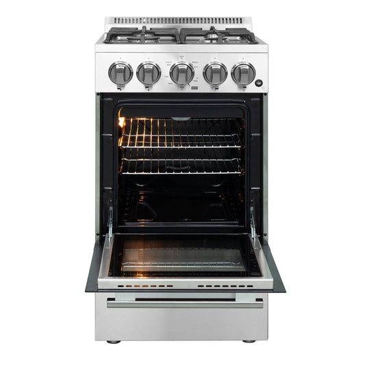 Forno 20″ Chioano Gas Range • 4 Sealed Burners • FFSGS6265-20 - Luxy Appliance