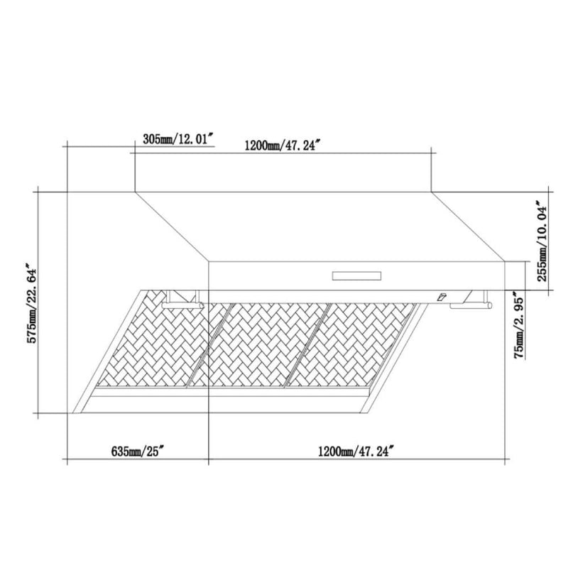 Forno Appliace Package - 48 Inch Gas Range, Wall Mount Range Hood, Refrigerator, Microwave Drawer, Dishwasher, AP-FFSGS6244-48-8 - Luxy Appliance