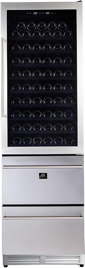 Forno Appliance Package - 48 Inch Gas Range, Range Hood, Refrigerator, Microwave Drawer, Dishwasher, Wine Cooler, AP-FFSGS6244-48-9 - Luxy Appliance