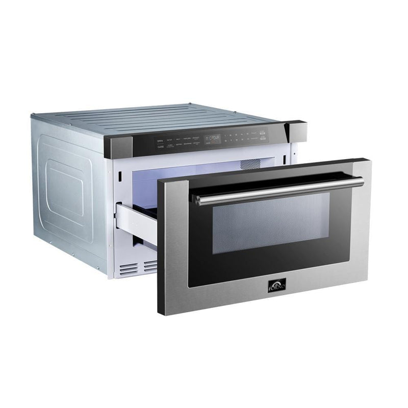 Forno Appliance Package - 48 Inch Dual Fuel Range, 60 Inch Refrigerator, Microwave Drawer, Dishwasher, AP-FFSGS6156-48-7 - Luxy Appliance