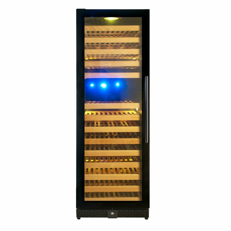 Kings Bottle 164 Bottle Large Wine Refrigerator With Glass Door - KBU170DX - Luxy Appliance