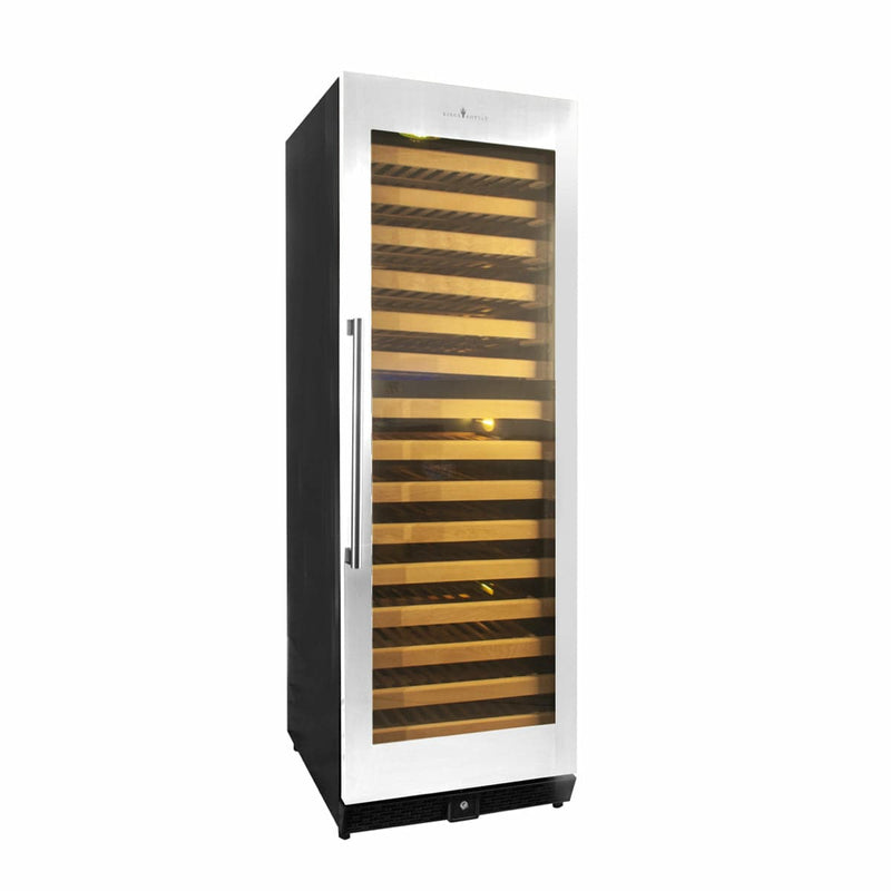 Kings Bottle 166 Bottle Large Wine Cooler Refrigerator Drinks Cabinet - KBU170WX - Luxy Appliance