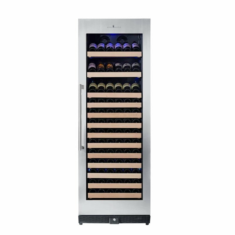 Kings Bottle 166 Bottle Large Wine Cooler Refrigerator Drinks Cabinet - KBU170WX - Luxy Appliance