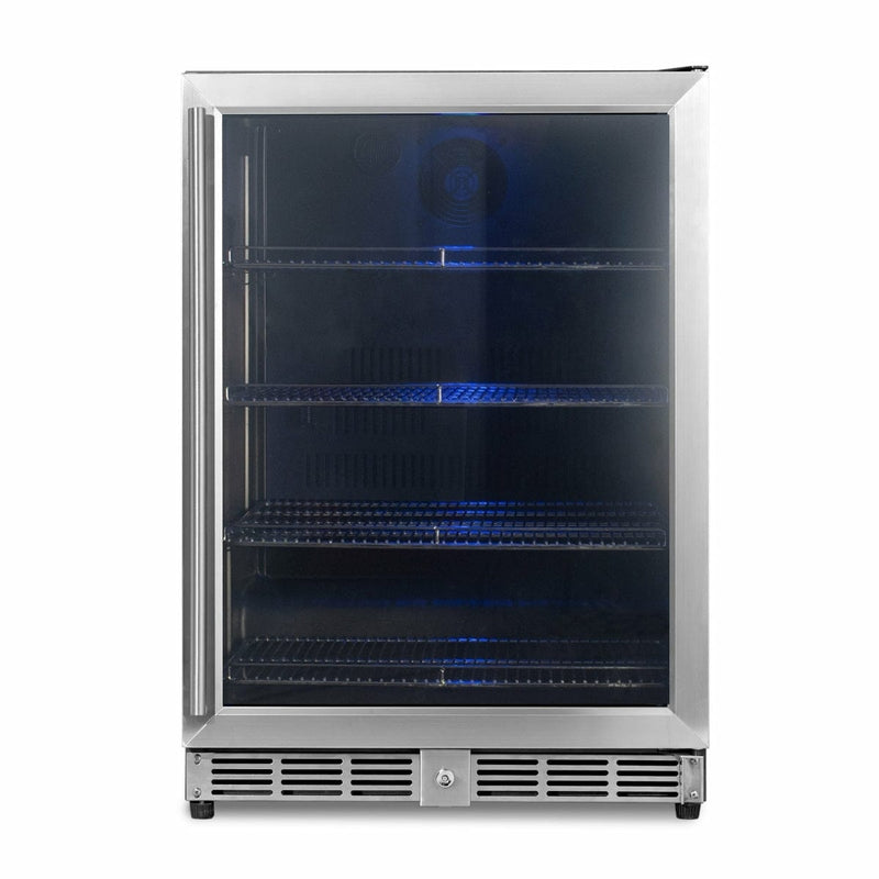 Kings Bottle 24'' Under Counter Beer Cooler Fridge Built In KBU-50BX - Luxy Appliance