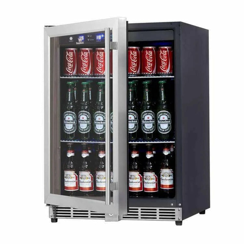 Kings Bottle 24'' Under Counter Beer Cooler Fridge Built In KBU-50BX - Luxy Appliance