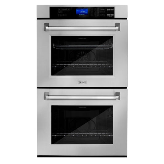 ZLINE 30 in. Professional Double Wall Oven in Stainless Steel with Self Cleaning, AWD-30 - Luxy Appliance