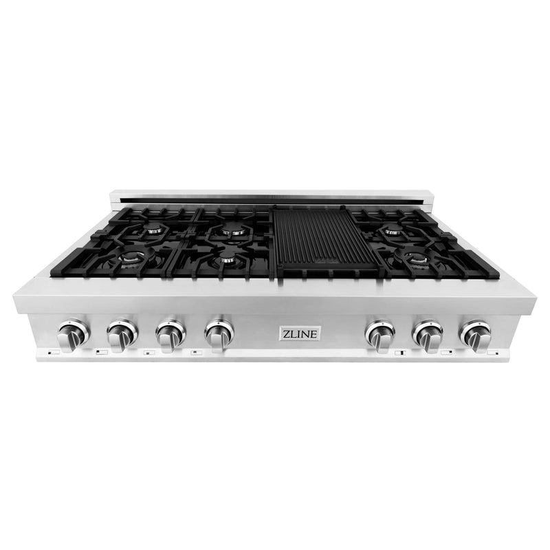 ZLINE 48 in. Rangetop with 7 Gas Burners, RT48 - Luxy Appliance