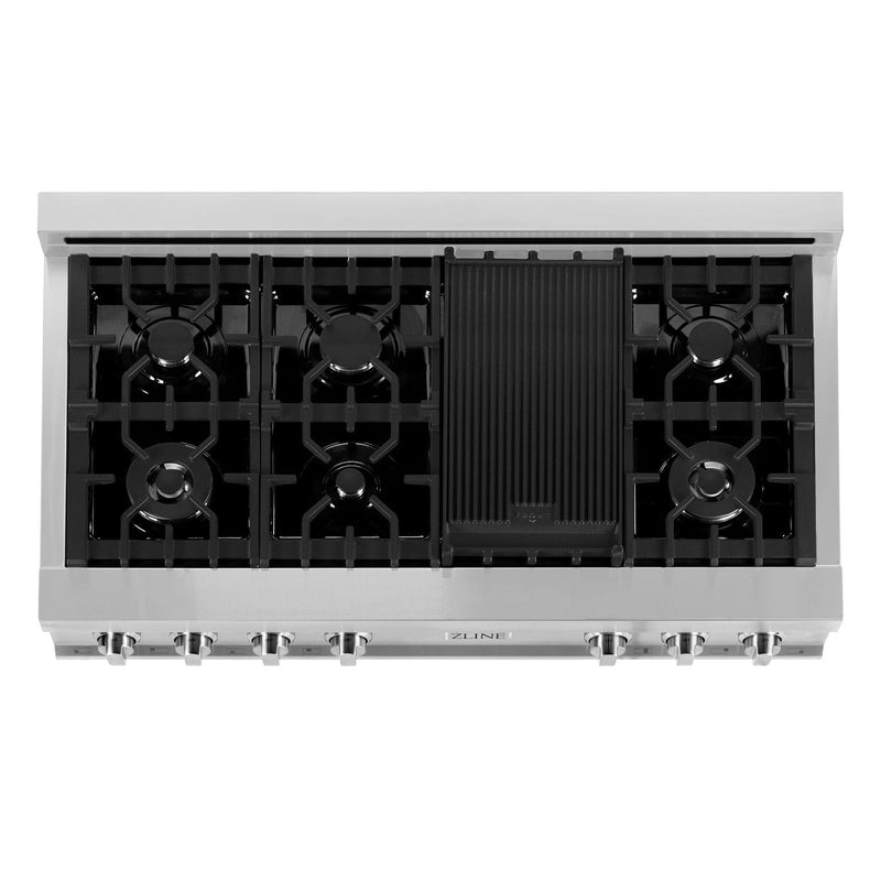 ZLINE 48 in. Rangetop with 7 Gas Burners, RT48 - Luxy Appliance