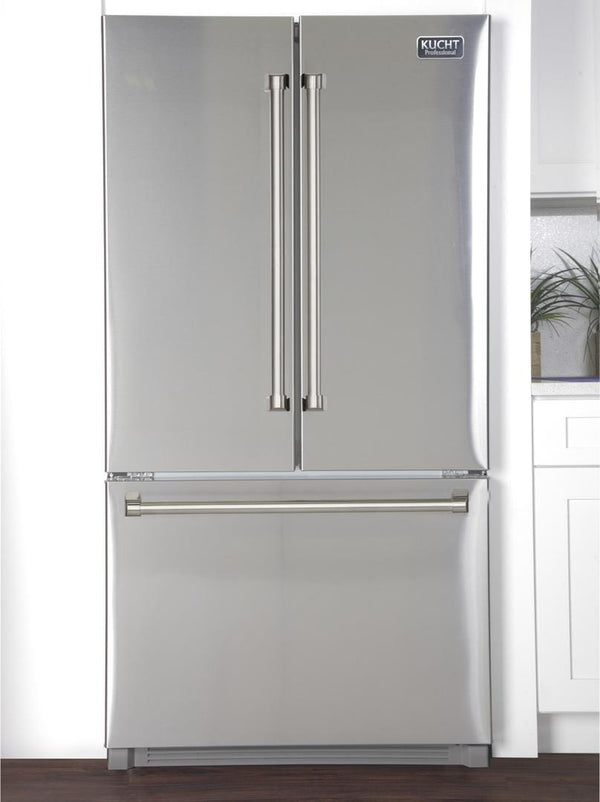 Kucht Professional 36 in. 26.1 cu. ft. French Door Refrigerator in Stainless Steel, K748FDS - Luxy Appliance