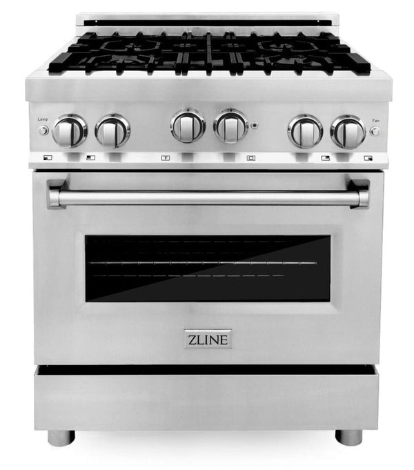 ZLINE 30 Inch. Professional Gas Range in Stainless Steel, RG30 - Luxy Appliance