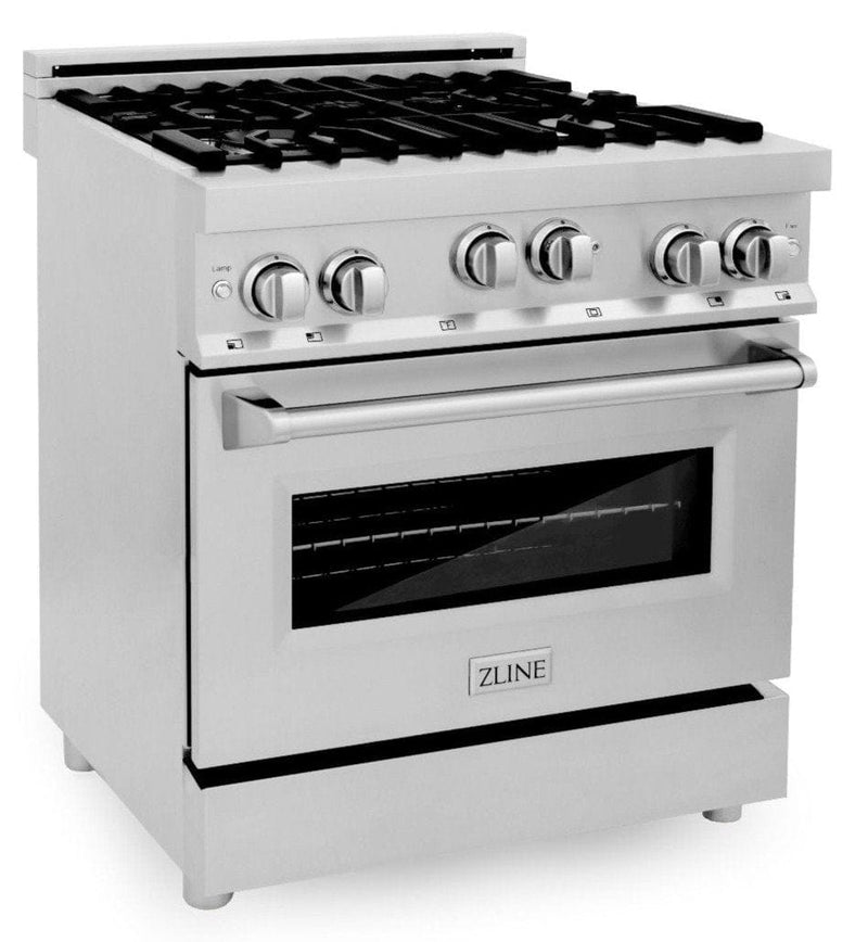 ZLINE Appliance Package - 30 Inch Gas Range and Over-the-Range Microwave, 2KP-RGOTR30 - Luxy Appliance