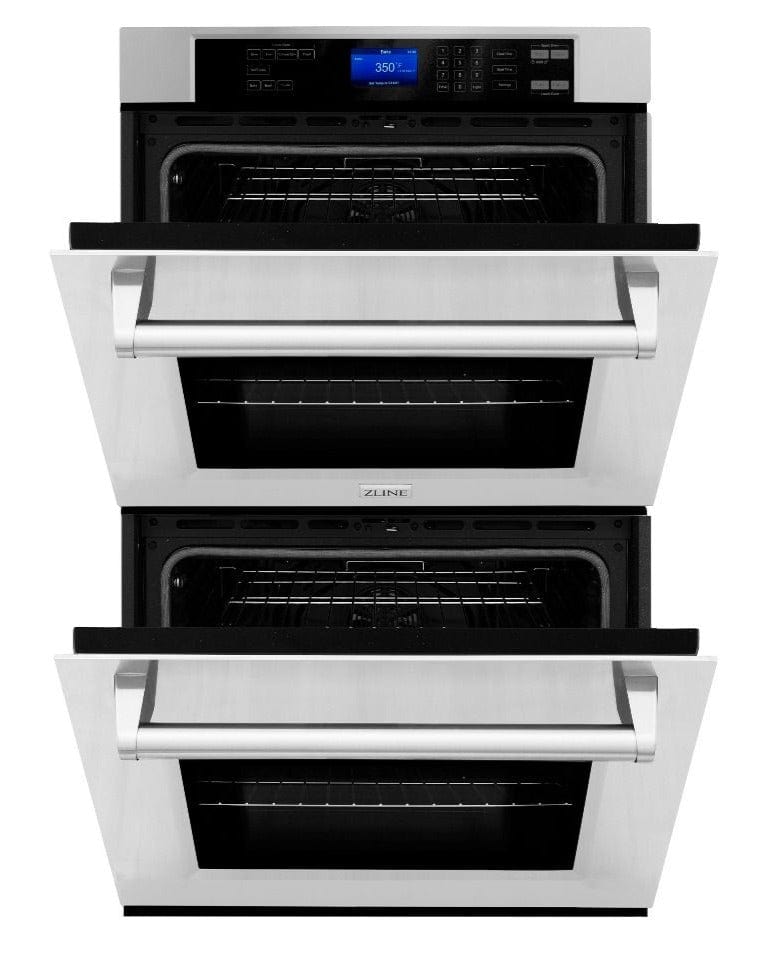 ZLINE 30 in. Professional Double Wall Oven in Stainless Steel with Self Cleaning, AWD-30 - Luxy Appliance